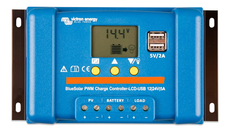 Incarcator solar LCD&USB 12V/24V 30A Victron Energy BlueSolar PWM-LCD&USB 12/24V-30A