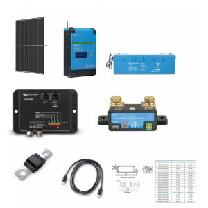 Sistem Fotovoltaic Victron Energy Hibrid Monofazic 3480 W stocare LiFePO4